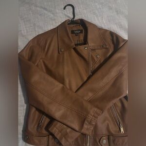 CoffeeShop Women’s Tan Leather Jacket XL